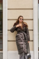 Зимнее пальто Mila Nova ПВ-331шоколадный — изображение 2