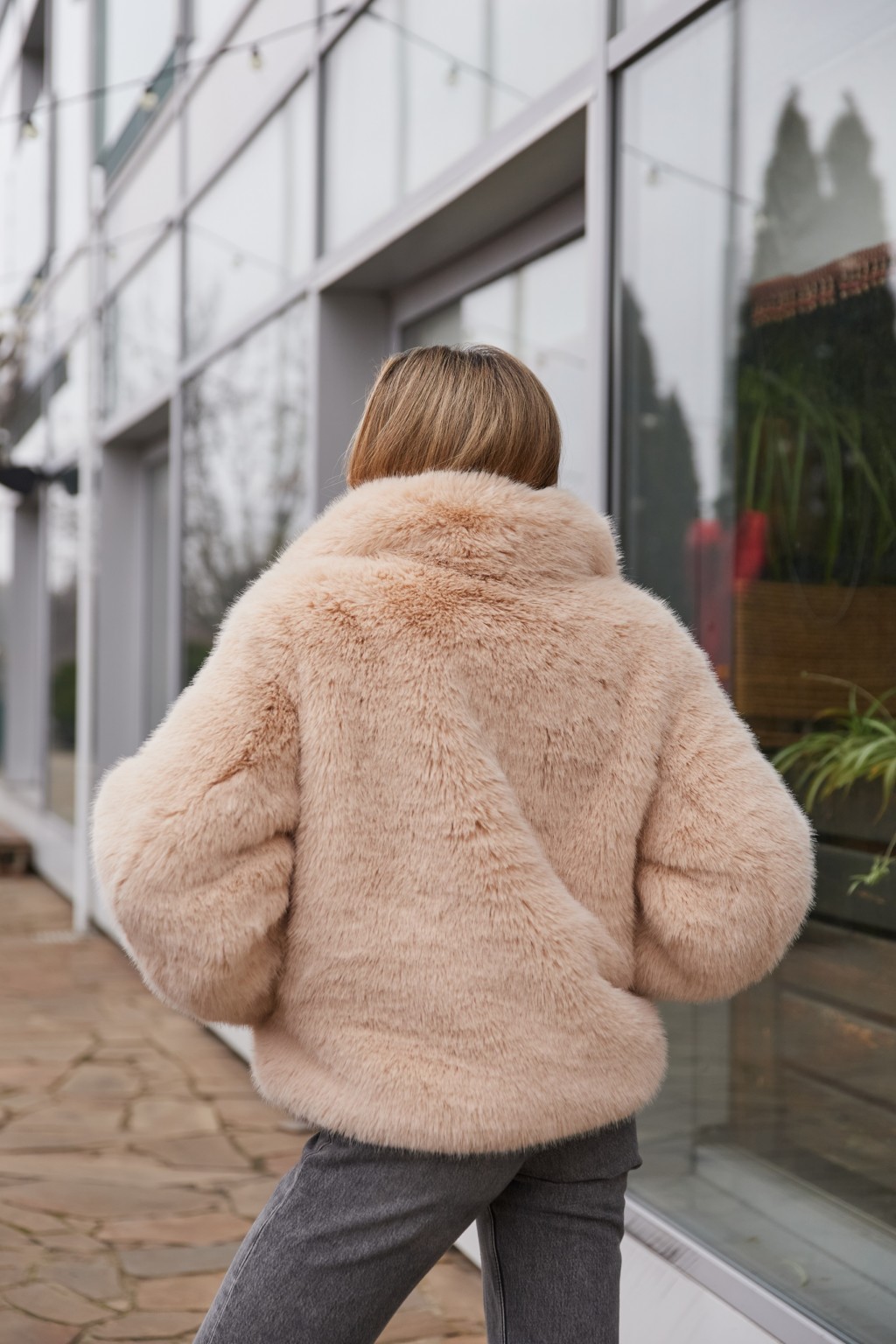 Зимняя шуба Mila Nova ПВ-344персиковый — изображение 4