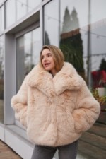 Зимняя шуба Mila Nova ПВ-344персиковый