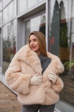 Зимняя шуба Mila Nova ПВ-344персиковый — изображение 5