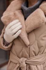 Зимнее пальто Mila Nova ПВ-360 кемел — изображение 12