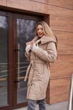 Зимнее пальто Mila Nova ПВ-360 кемел — изображение 7