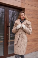 Зимнее пальто Mila Nova ПВ-360 кемел — изображение 8