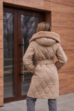 Зимнее пальто Mila Nova ПВ-360 кемел — изображение 9