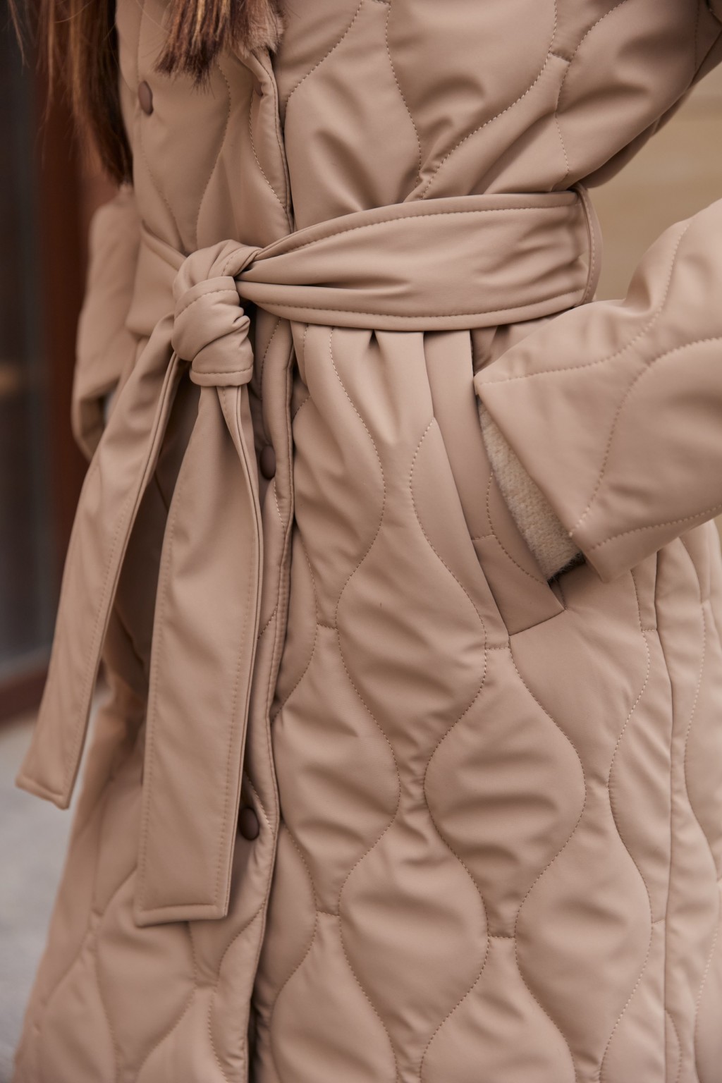 Зимнее пальто Mila Nova ПВ-360 кемел — изображение 6