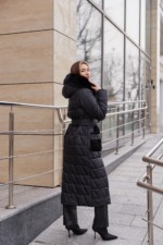 Зимнее пальто ПВ-365 черный — изображение 3