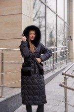 Зимнее пальто ПВ-365 черный — изображение 8