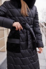 Зимнее пальто ПВ-365 черный — изображение 7