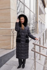 Зимнее пальто ПВ-365 черный — изображение 12