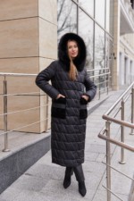 Зимнее пальто ПВ-365 черный — изображение 11