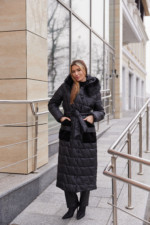 Зимнее пальто ПВ-365 черный