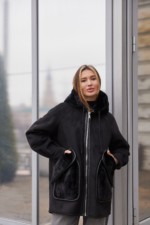 Зимняя дубленка Mila Nova Д-209 м черный