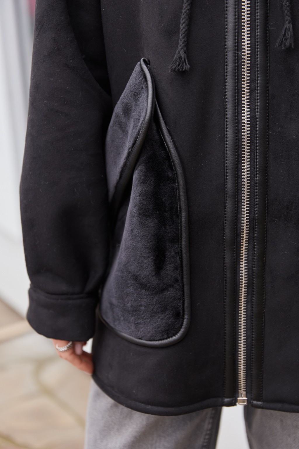 Зимняя дубленка Mila Nova Д-209 м черный — изображение 8