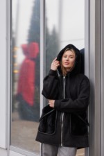 Зимняя дубленка Mila Nova Д-209 м черный — изображение 5