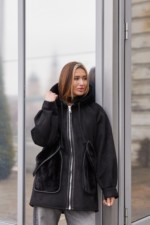 Зимняя дубленка Mila Nova Д-209 м черный — изображение 3