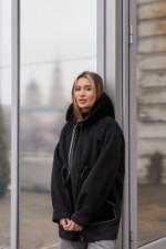 Зимняя дубленка Mila Nova Д-209 м черный — изображение 2