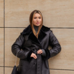 Зимняя дубленка Mila Nova Д-238 черный