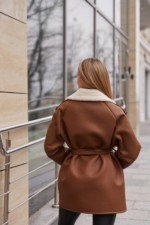 Зимняя дубленка Mila Nova Д-238 рыжий — изображение 5