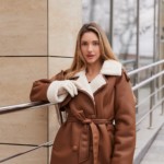 Зимняя дубленка Mila Nova Д-238 рыжий