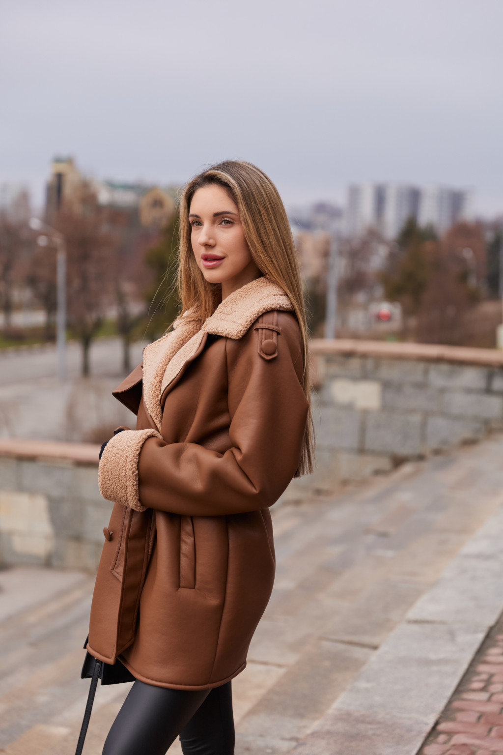 Зимняя дубленка Mila Nova  Д-238 рыжий+рыжий — изображение 2