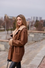 Зимняя дубленка Mila Nova  Д-238 рыжий+рыжий — изображение 2