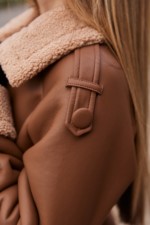 Зимняя дубленка Mila Nova  Д-238 рыжий+рыжий — изображение 12