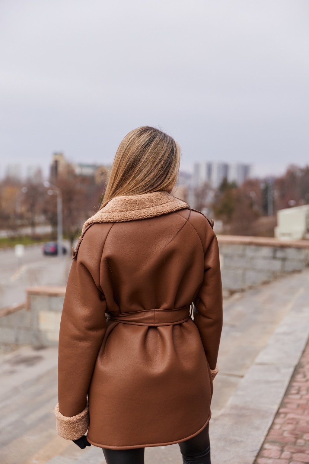 Зимняя дубленка Mila Nova  Д-238 рыжий+рыжий — изображение 9