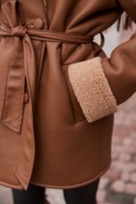 Зимняя дубленка Mila Nova  Д-238 рыжий+рыжий — изображение 10