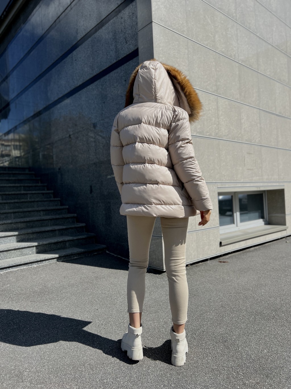 Зимняя куртка Mila NovaК-229 бежевый — изображение 6