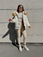 Зимняя куртка Mila NovaК-229 белый — изображение 5