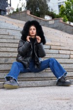 Зимняя куртка Mila Nova К-229 черный+черный — изображение 8