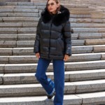 Зимняя куртка Mila Nova К-229 черный+черный