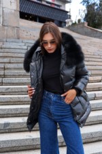 Зимняя куртка Mila Nova К-229 черный+черный — изображение 6