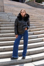 Зимняя куртка Mila Nova К-229 черный+черный — изображение 3