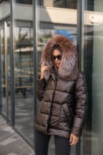 Зимняя куртка Mila NovaК-229 шоколадный — изображение 4