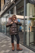 Зимняя куртка Mila NovaК-229 шоколадный — изображение 5