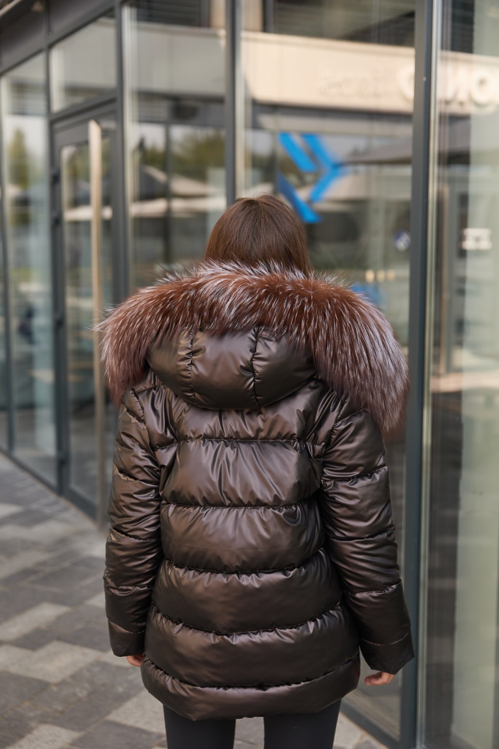 Зимняя куртка Mila NovaК-229 шоколадный — изображение 7