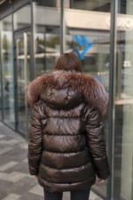 Зимняя куртка Mila NovaК-229 шоколадный — изображение 7