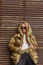 Зимняя куртка Mila Nova К-300 оливка — изображение 7