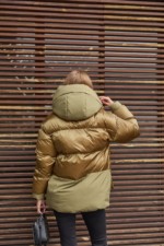 Зимняя куртка Mila Nova К-300 оливка — изображение 5