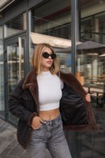 Евро-зима куртка Mila Nova К-312 черный — изображение 6