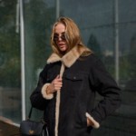 Евро-зима куртка Mila Nova  К-312 черный+бежевый