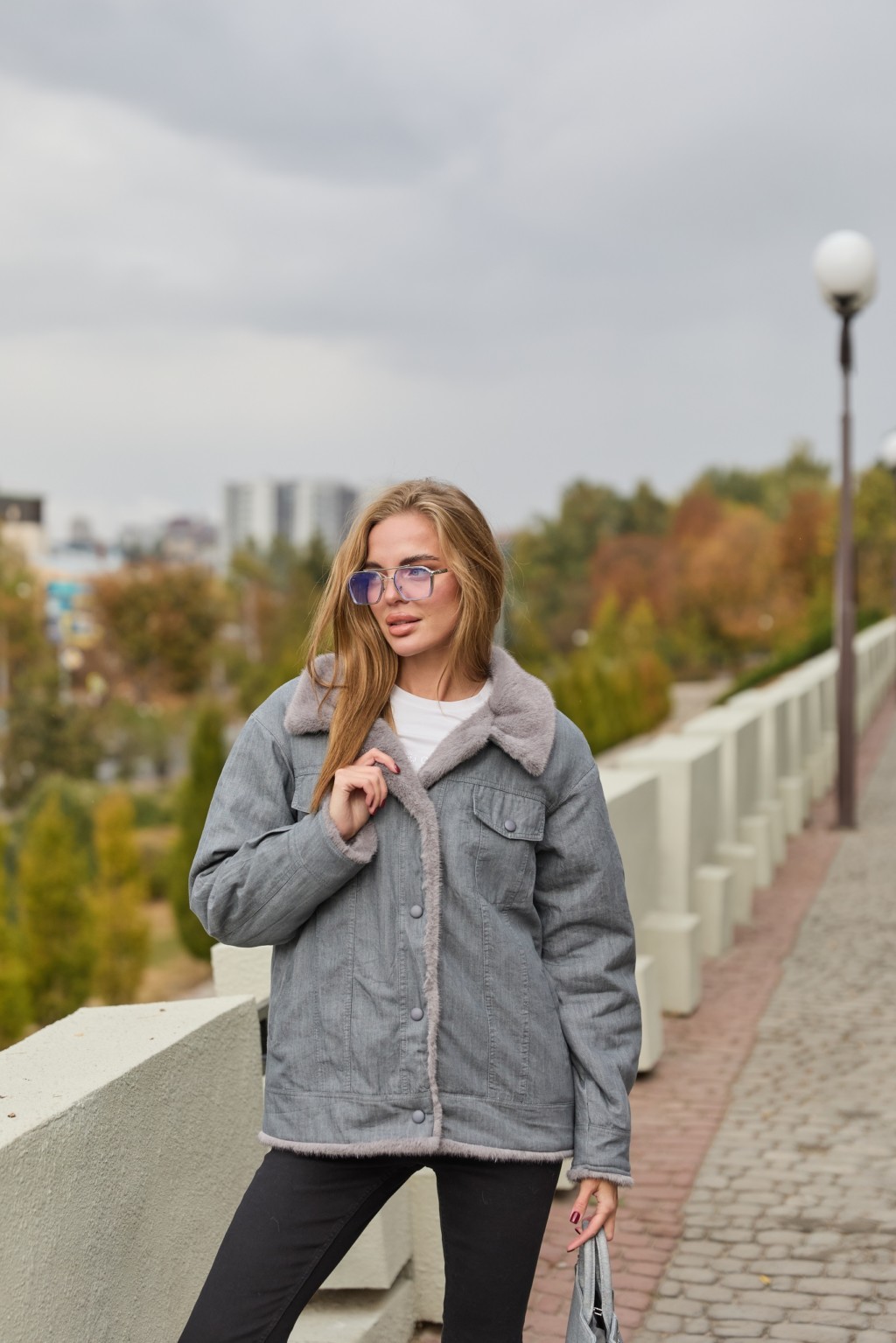 Евро-зима куртка Mila Nova К-312  серый — изображение 2