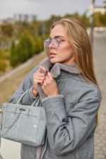 Евро-зима куртка Mila Nova К-312  серый — изображение 8