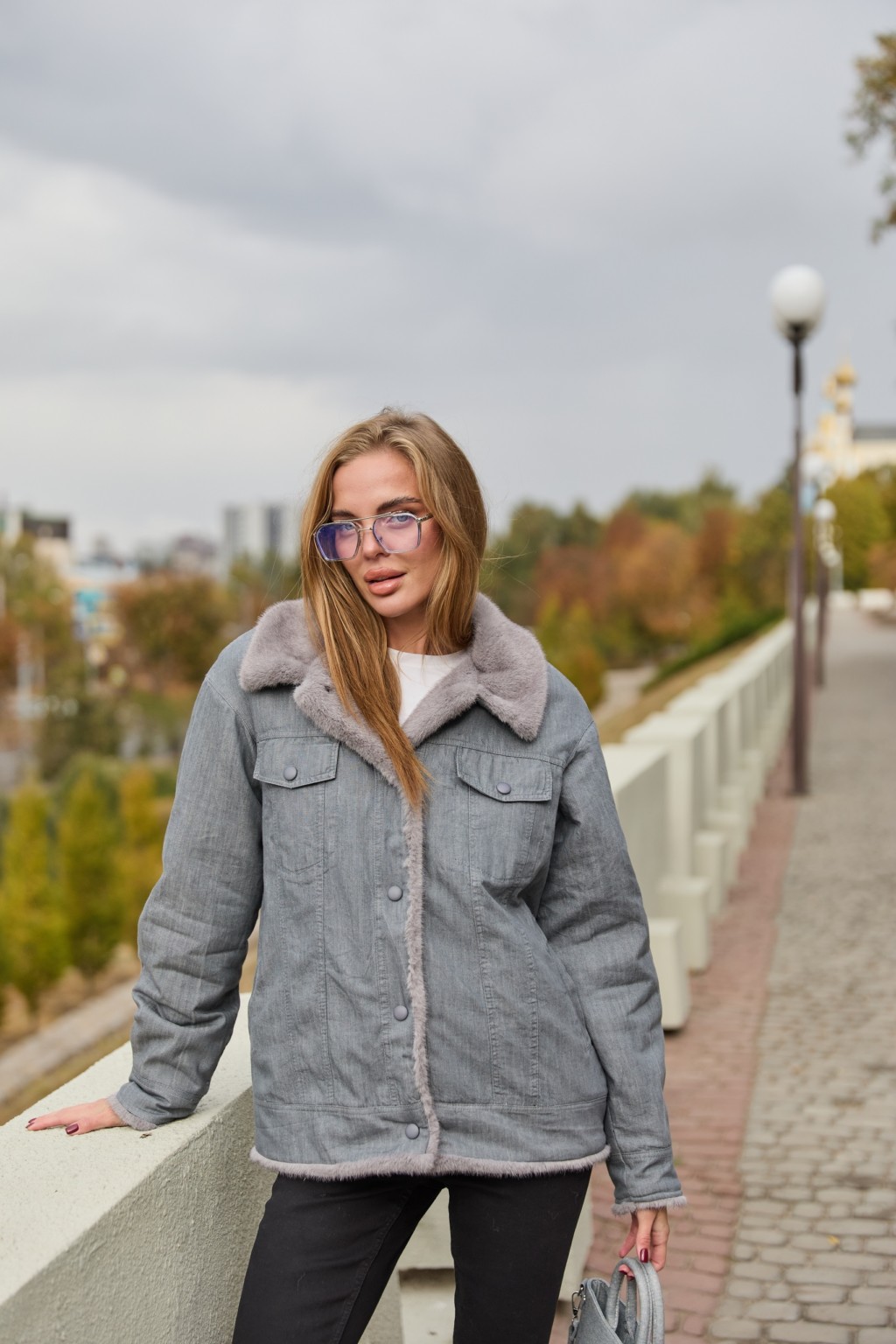 Евро-зима куртка Mila Nova К-312  серый — изображение 1