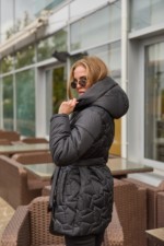 Зимняя куртка Mila Nova К-320 черный+ут — изображение 5