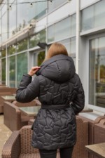 Зимняя куртка Mila Nova К-320 черный+ут — изображение 6