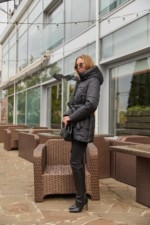 Зимняя куртка Mila Nova К-320 черный+ут — изображение 4