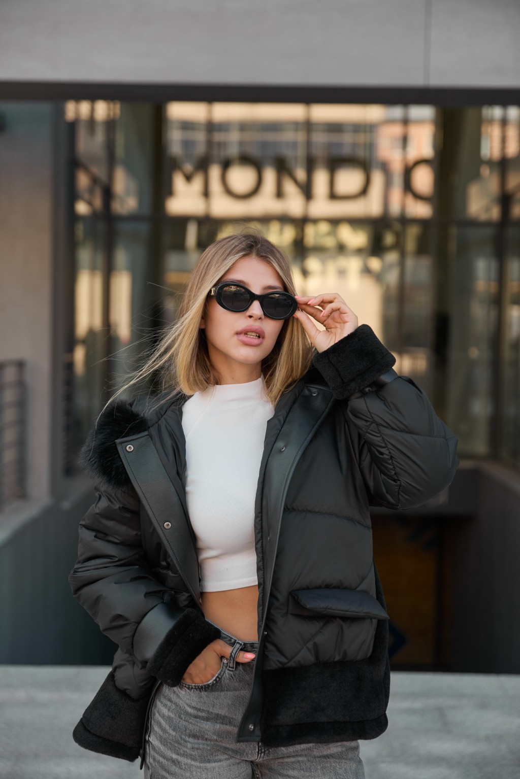 Зимняя куртка Mila Nova К-346 черный — изображение 6