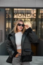 Зимняя куртка Mila Nova К-346 черный — изображение 6